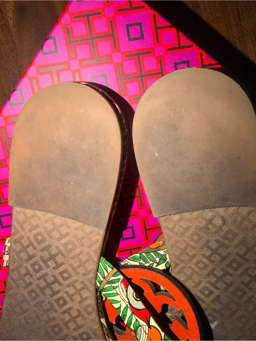 Tory Burch Miller sandals PRINTED PATENT LEATHER